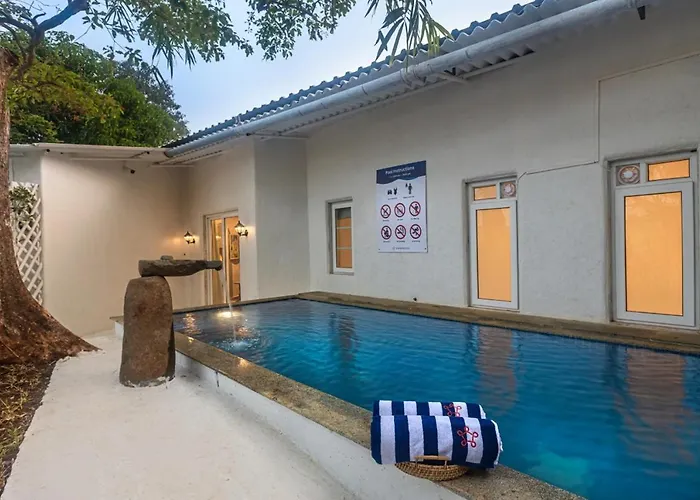 Saffronstays Kairos Zeus, Karjat - Greek Style Pool Villa Near Camp Max